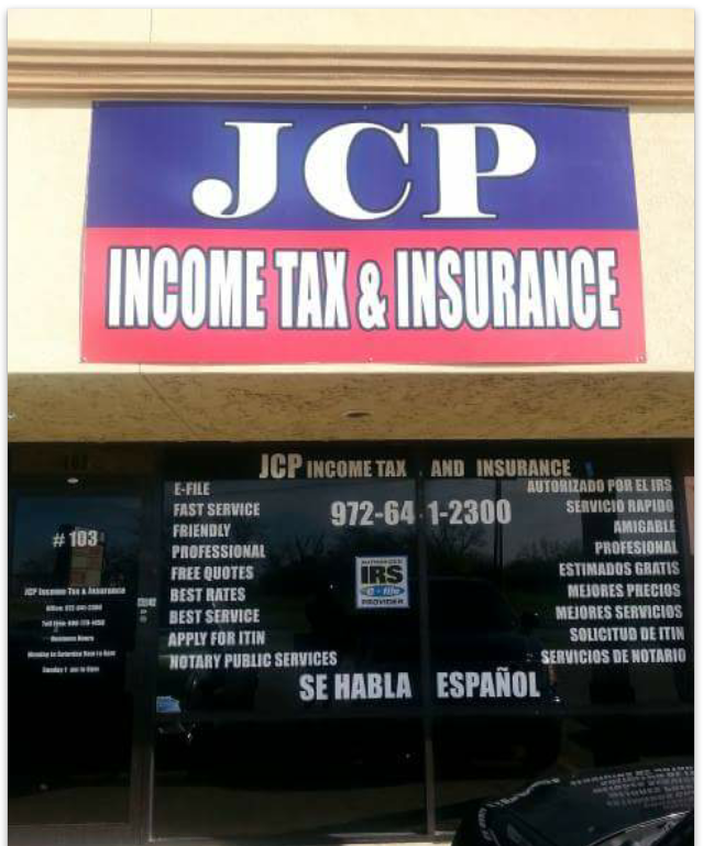 Jcp Tax Services 601 S Great Southwest Pkwy, Grand Prairie ...