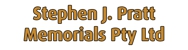 Stephen J. Pratt Memorials Pty Ltd - Stonemasons & Stonework