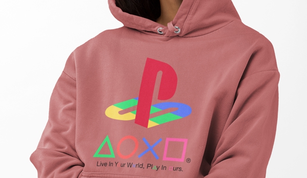 Promo Planet - Screen Printing, Embroidery, Direct To Garment Printing DTG - Fort Worth TX - Fort Worth, TX. DTF-transfer-printed-custom-hoodies-from-Promo-Planet-Playstation