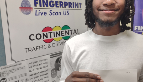 Continental Driving School - Miami, FL. Passed the Road Test  for the Driver License with flying colors
