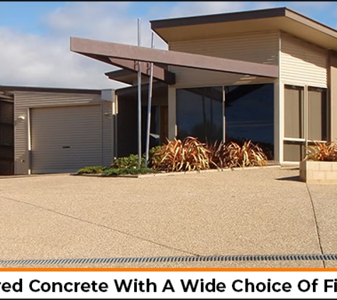 Hobart Concrete & Terrazzo Works - Lower Snug, TAS. Coloured Concrete With A Wide Choice Of Finishes