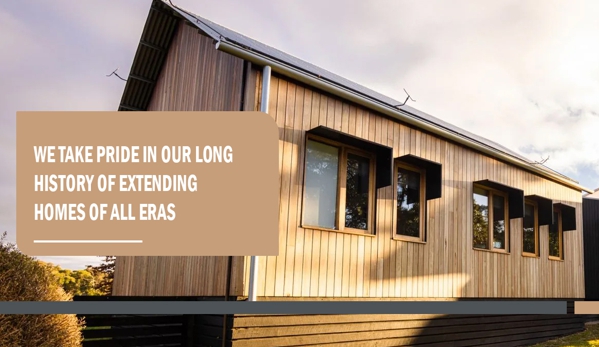 Pyrenees Building Group. We take pride in our long history of extending homes of all eras.