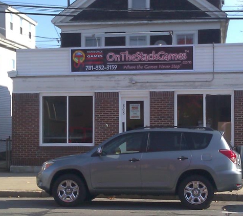 On the Stack Games - Norwood, MA. Store front