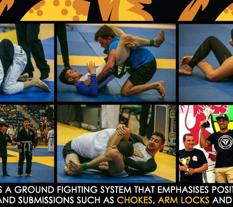 Kings Academy of Martial Arts - Moorebank, NSW. BJJ Is A Ground Fighting System That Emphasises Position, Control And Submission Such As Chokes, Arm Locks And Leg Locks