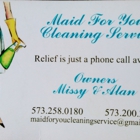 MAID FOR YOU CLEANING SERVICE