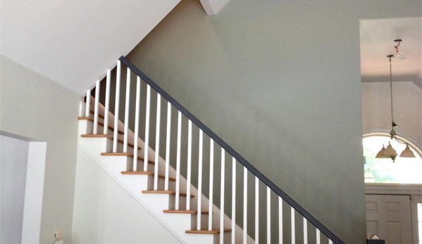 Precision Painting Plus of Nassau County - Westbury, NY. Wooden-Staircase-Painting