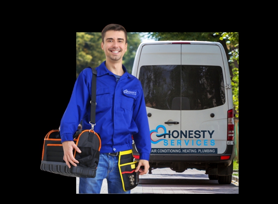 Honesty Services - Rock Hill, SC. Honesty Services Worker and Van