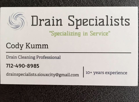 Drain Specialist - Sioux City, IA