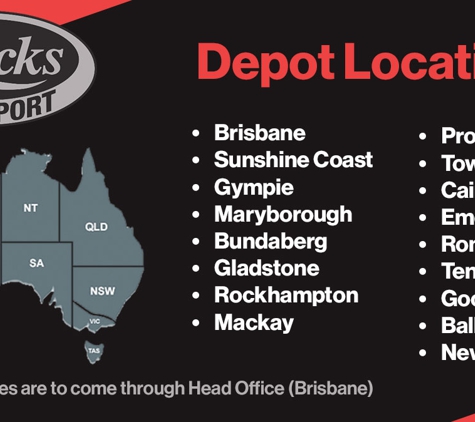 Blacks Transport (QLD) Pty Ltd - Acacia Ridge, QLD. Depot Locations