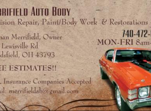 Merrifield Auto Body - Woodsfield, OH