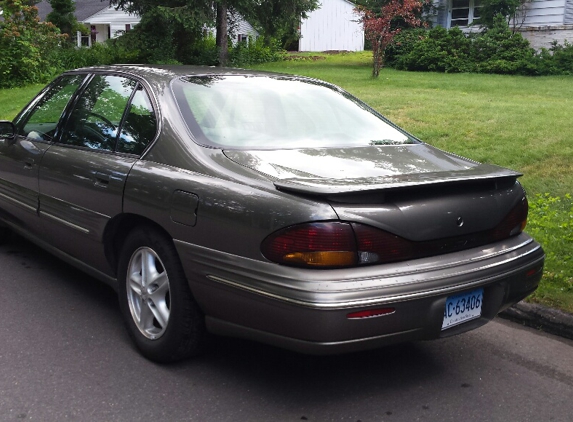 Calvo's Auto Body & Motorcycle - New Britain, CT. My Bonneville was bought New in May 1996