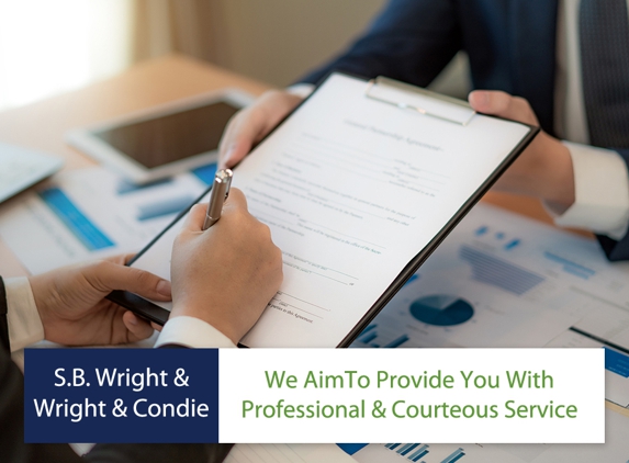 SB Wright & Wright and Condie - Mackay, QLD. We Aim To Provide You With Professional & Courteous Service