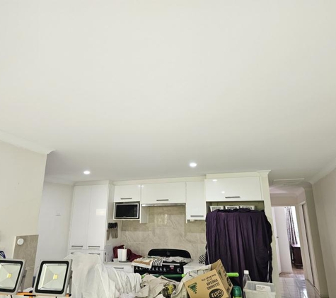Belle Plastering - Bellthorpe, QLD. Kitchen and above cabinet filler