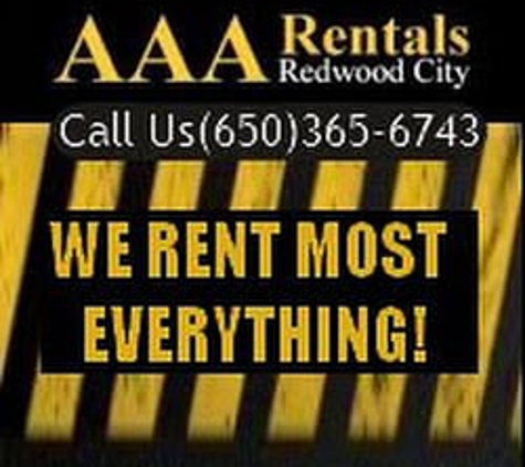 AAA Rentals - Redwood City, CA. AAA Rentals in Redwood City your Tool Rental and Equipment Rental provider.