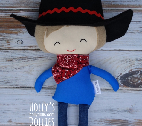 Holly's Dollies - Moorland, IA. Holly's Dollies - there's a new desperado in town: cowboy hat, bandana, Wranglers