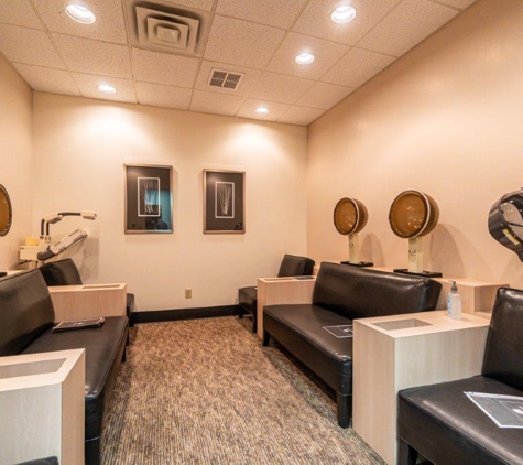 Mitchell's Salon & Day Spa - Cincinnati, OH. Head steamers in the waiting lounge at Mitchell's Salon & Day Spa