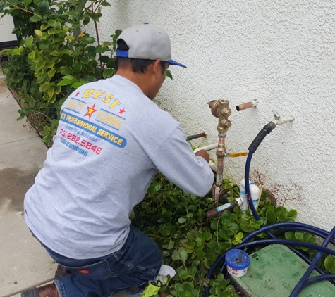 BEST QUALITY PLUMBING - Panorama City, CA. NEW PRESSURE REGULATOR IN PLACE  .HAVE THE SPECIALISTS  DO IT FOR YOU.FREE ESTIMATES, 818-282-5846