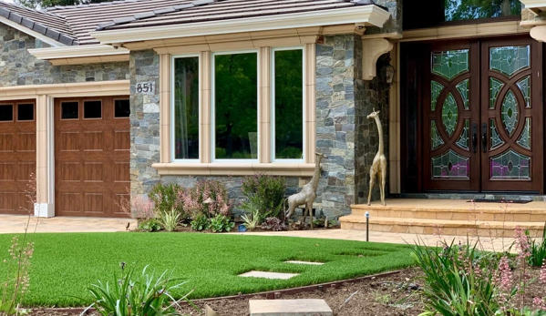 Blades of Glory, Synthetic Lawns & Putting Greens - Walnut Creek, CA. Gorgeous Lafayette home with artificial grass