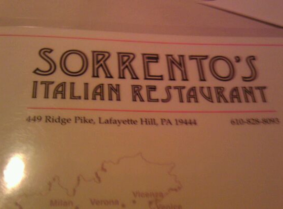 Sorrento's - Lafayette Hill, PA