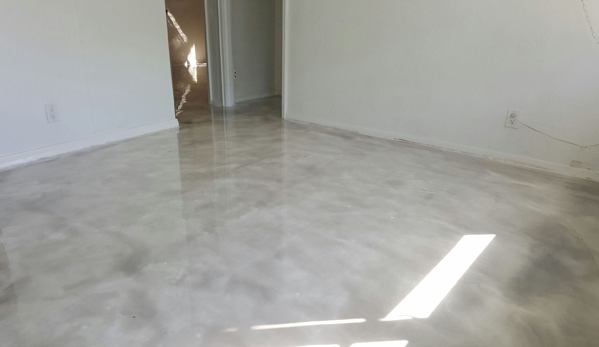 Satin Finish Concrete, Terrazzo & Marble Restoration, Inc. - Fort Lauderdale, FL. This is the metallic epoxy.