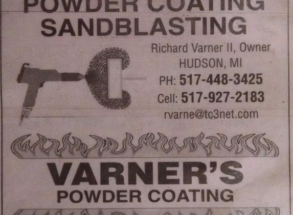 Varner's Powder Coating & Sandblasting - Hudson, MI