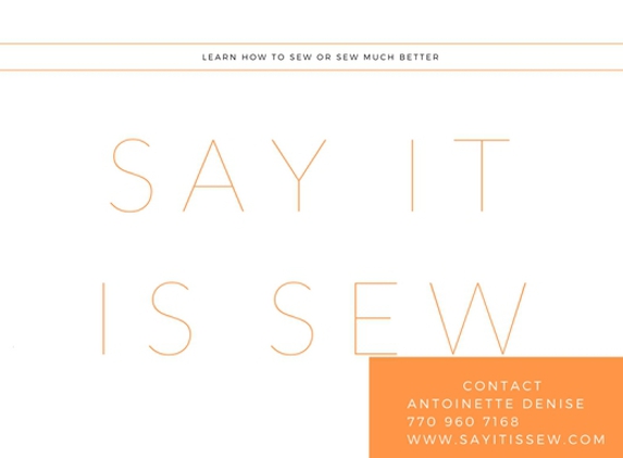 Say It Is Not Sew - Jonesboro, GA