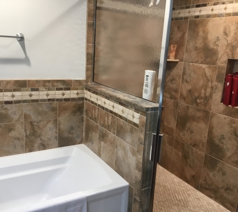 Abel Construction - Daytona Beach, FL. Bathroom tile work was superior. 