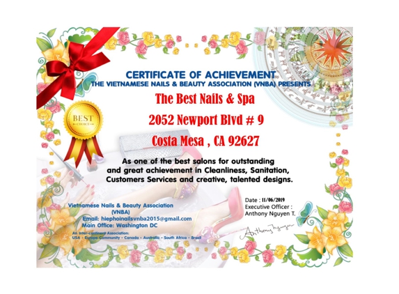 The Best Nails & Spa - Costa Mesa, CA