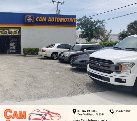 C A M Auto - Deerfield Beach, FL. Standard maintenance, Engine auto service, Heating and air conditioner repair, Auto electrical services, Exhaust service & more!