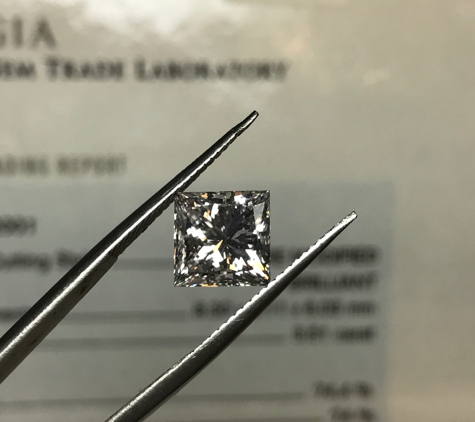 Crown Gold Exchange - Riverside, CA. princess shaped loose diamond