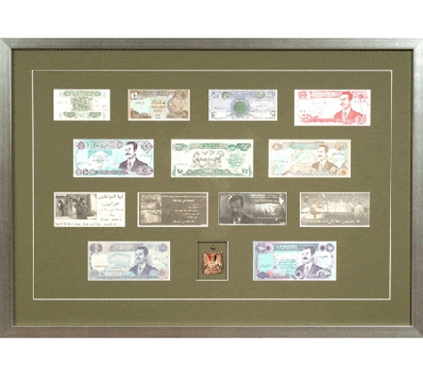 Shot, Framed & Hung. Banknote Framing Services