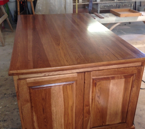 Custom Craft Carpentry & Millwork - Montgomery, IL. Hickory work station (finished)