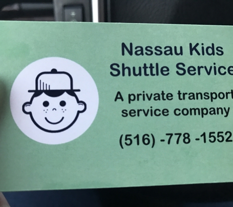 nassau kids transportation service - uniondale, NY. Business card