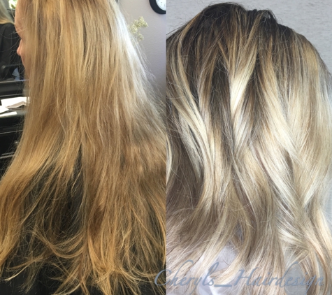 Cheryls Hairdesign - Salem, OR. Before & After Balyage