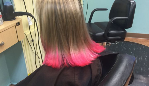 Harmony Salon - Oak Ridge, NJ. Pink tips by Amy