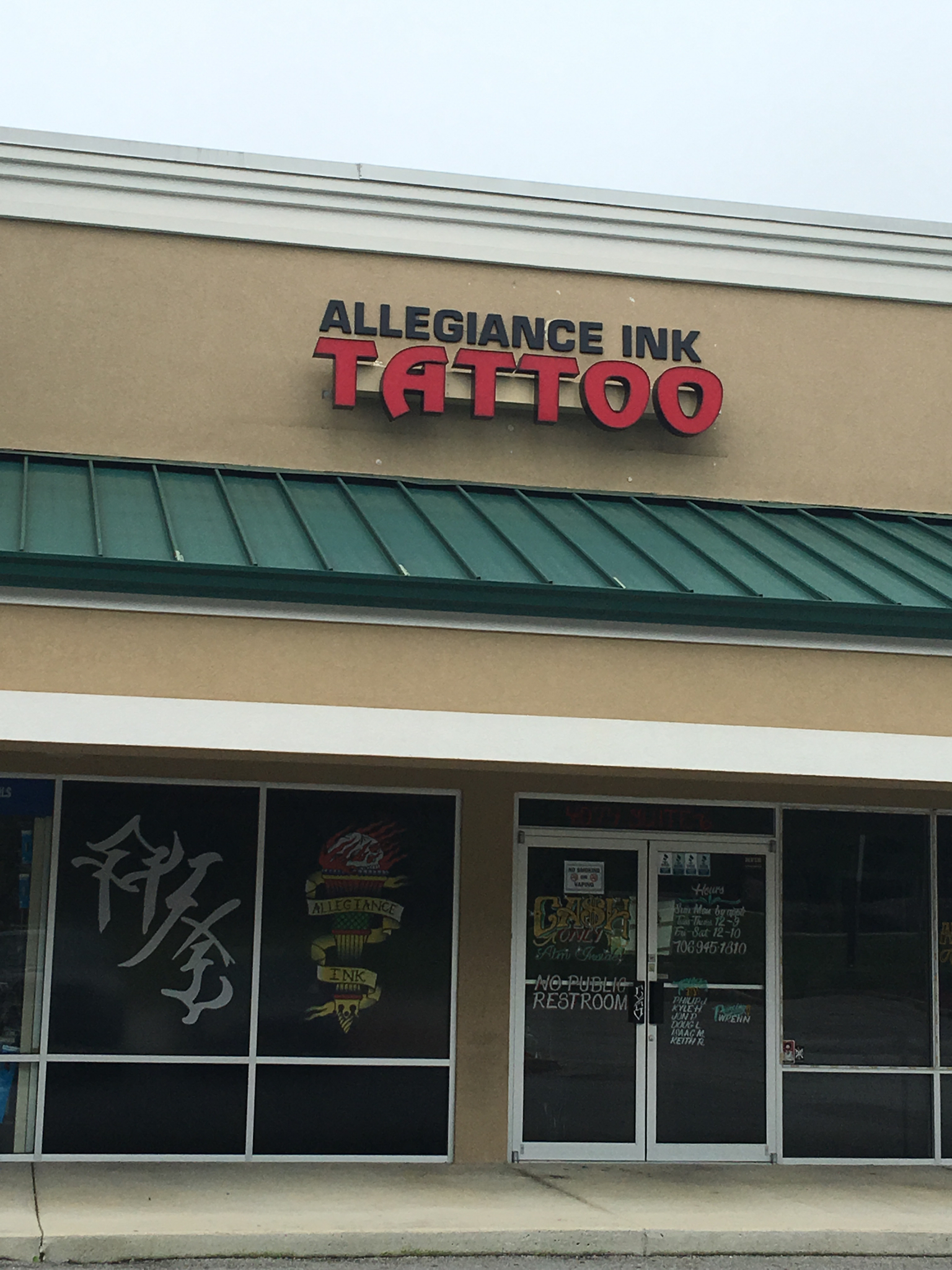 Allegiance tattoos sale & body piercing