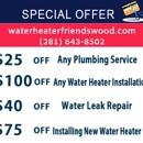 Water Heater Friendswood - Plumbing-Drain & Sewer Cleaning