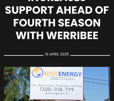 Just Energy Pty Ltd - Essendon, VIC. Werribee Football Club VFL