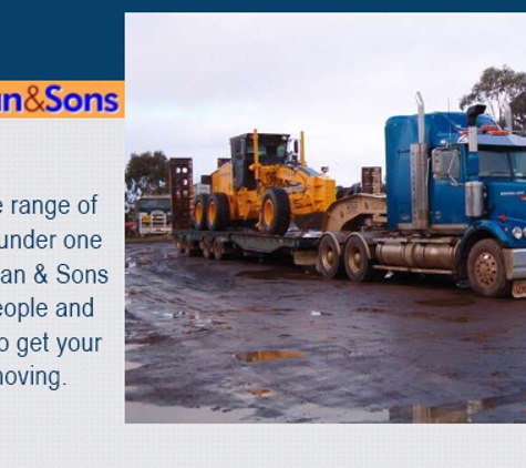 W.A. Molan & Sons - Terang, VIC. With huge range of services all under one roof, WA Molan & Sons have people and equipment to get your project moving.
