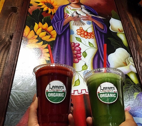 Leonors Vegetarian Mexican Restaurant - Studio City, CA. juices