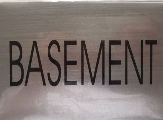 HPD SIGNS - Brooklyn, NY. BASEMENT SIGN SILVER