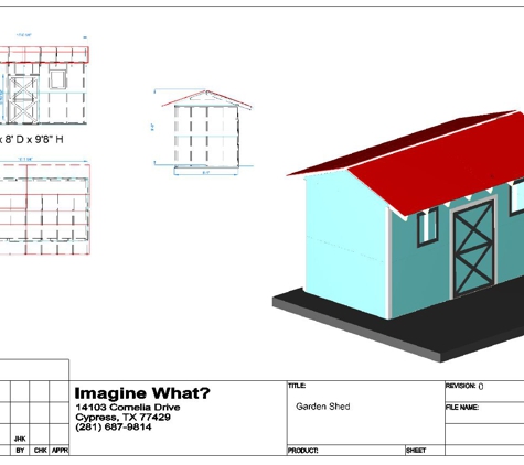 Imagine What? - Cypress, TX. Plan Drawing