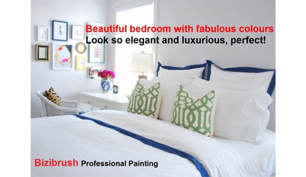 Bizibrush. Beautiful bedroom with fabulous colours Look so elegant and luxurious, perfect!