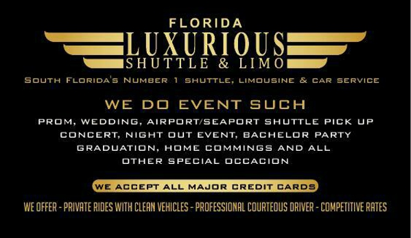 Florida Luxurious Shuttle & Limo Fort Lauderdale - Fort Lauderdale, FL