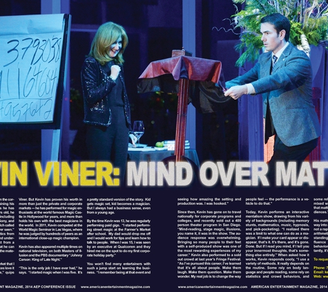 Mentalist and Magician Kevin Viner