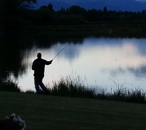 Anglers Lodge - Hamilton, MT. Get That Last Cast  in Before Dark.