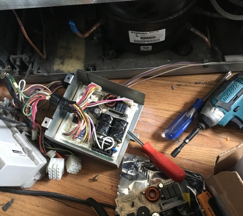 Smile Appliance Repair - Canoga Park, CA. KitchenAid fridge replacement main control unit