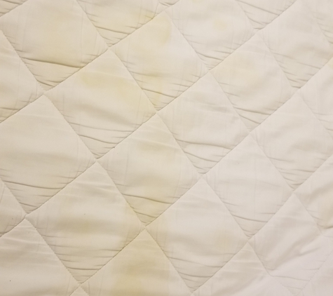 Deerfield Inn - Somerville, TN. Urine on mattress cover