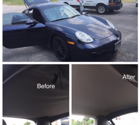 Quick Fix Headliners & Glass, LLC - Houston, TX. Porsche Cayman
Before/After