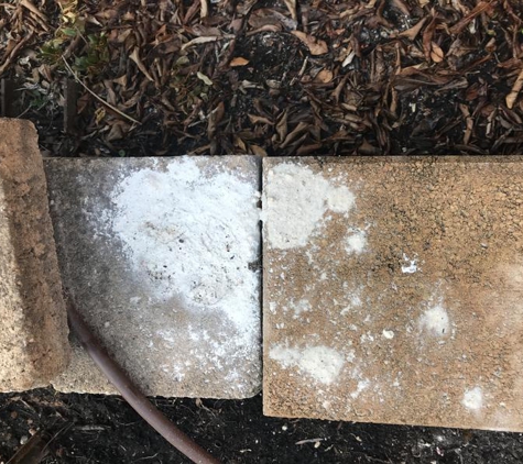 Craig's Gardening, Yard Tidy and Handyman Service - Fullarton, SA. Gypsum, requested to mix with soil, was scattered over tiles!